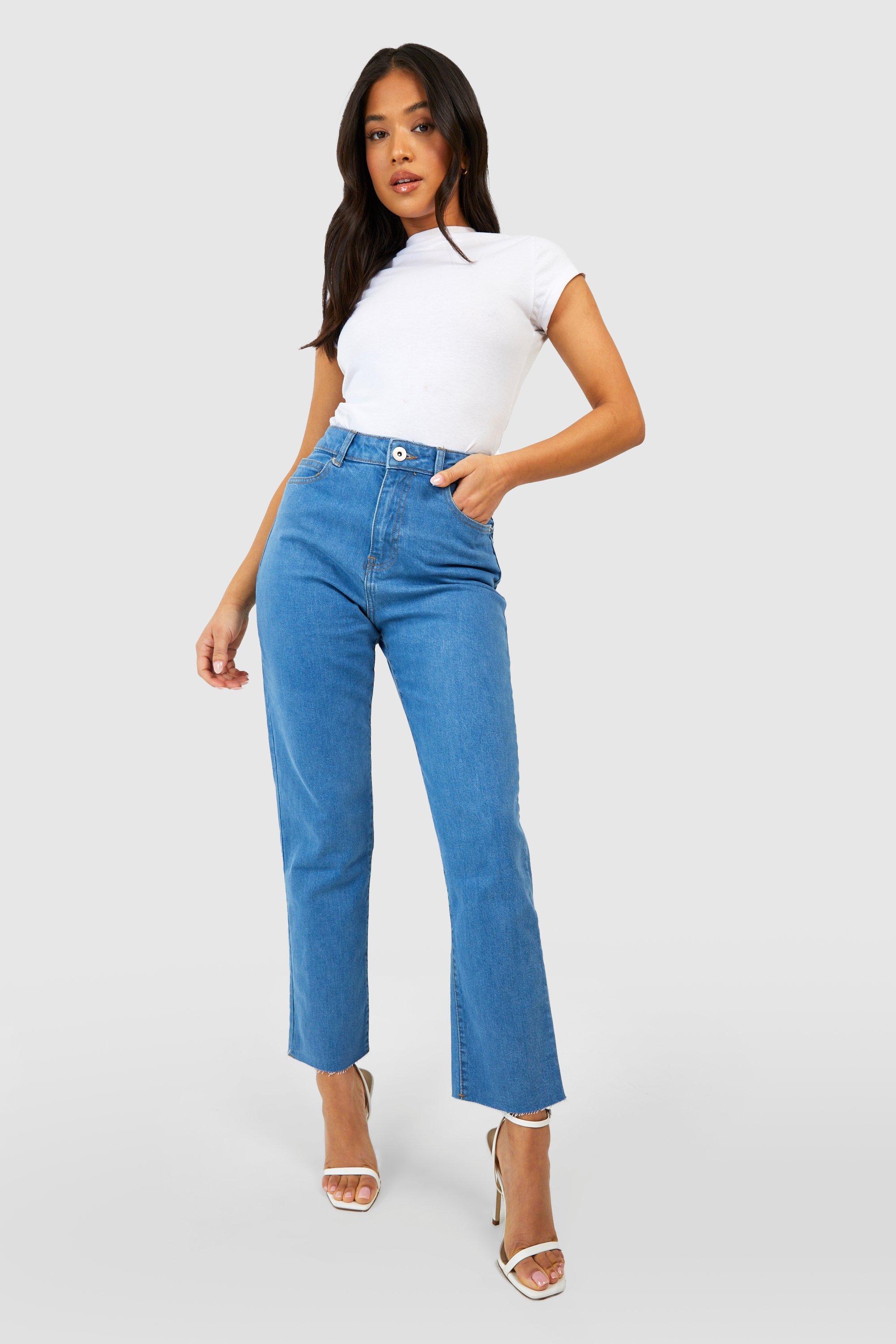 Boohoo petite mom store jeans